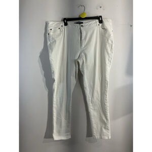 Womans Denim 24/7 Size 20 W White Ankle Jeans